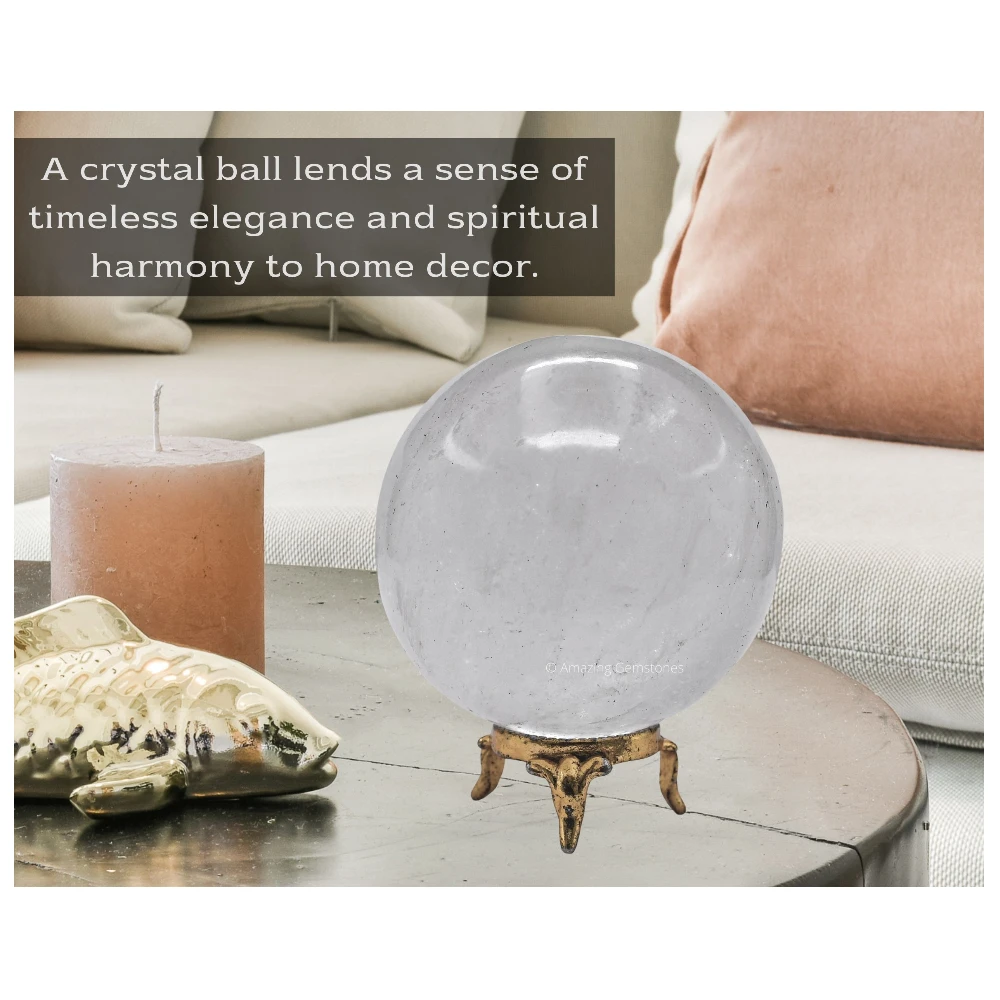 Large Clear Quartz Sphere (3 Inch)