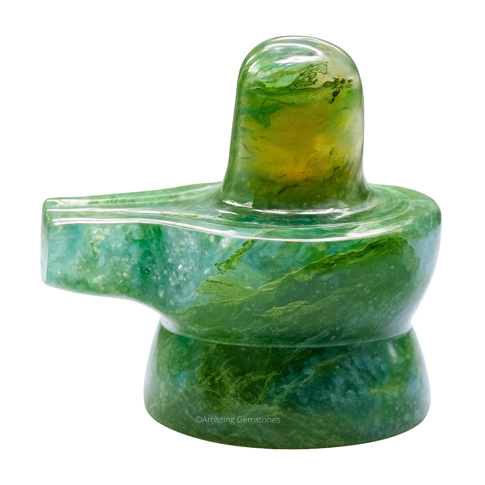 Moss Agate Shivling