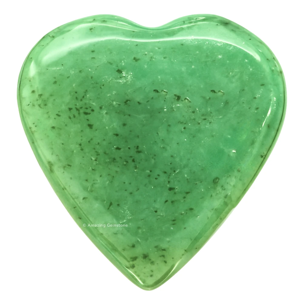 Light Green Aventurine Heart (Pack of 2)