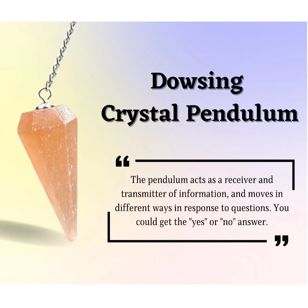 Orange Selenite Pendulum