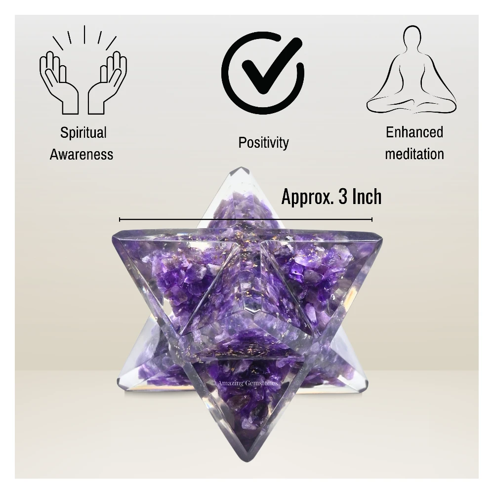 Amethyst Orgone Merkaba