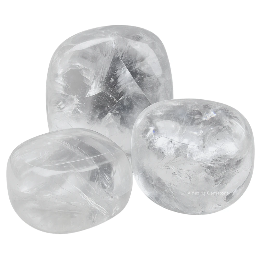 Tumbled Clear Quartz Crystals Stones (1000+ Carats)