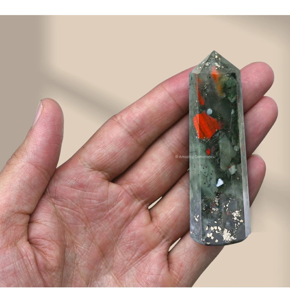 African Bloodstone Tower (2" to 3" inch)