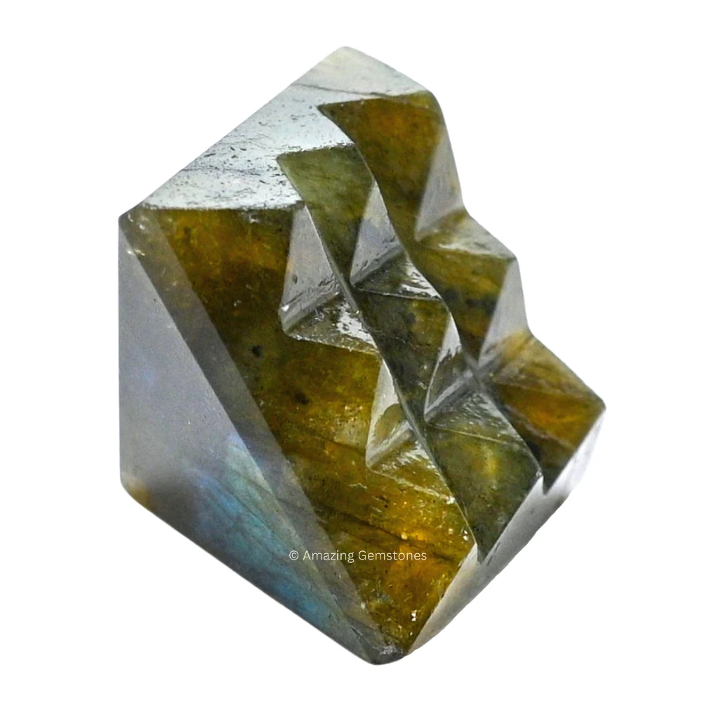 Labradorite Lemurian Pyramid - Under 9 Pyramid Plate