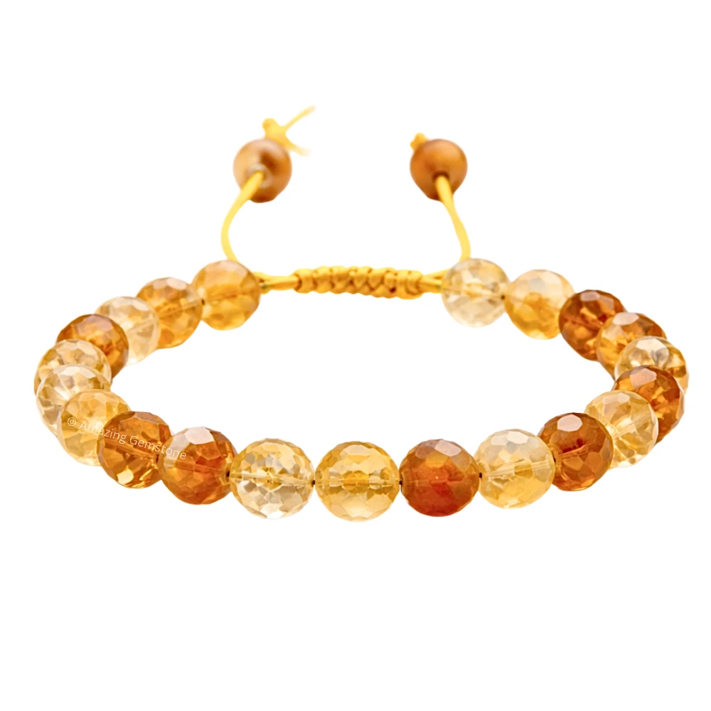 Citrine Bracelet (Faceted-Adjustable)