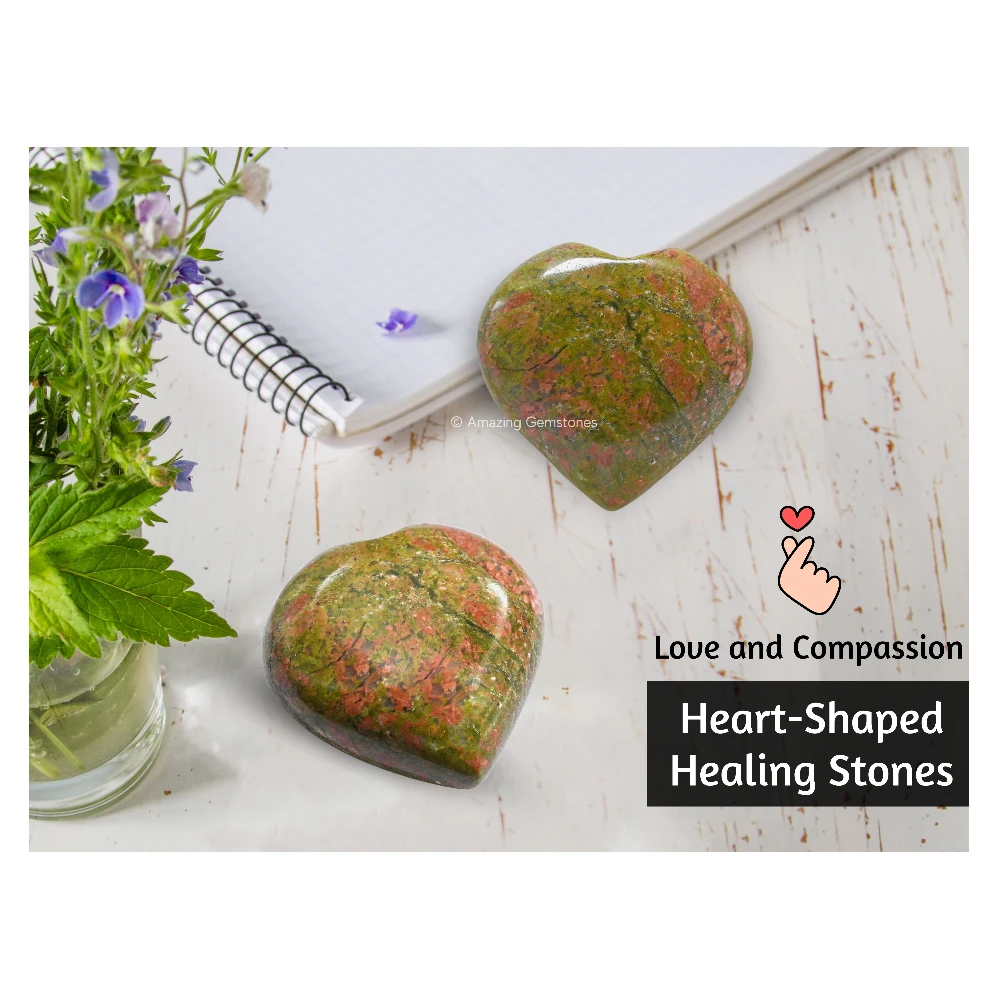 Unakite Heart