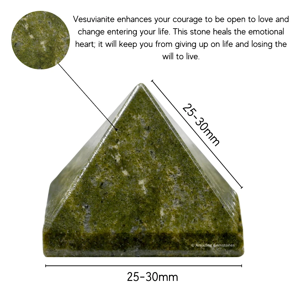 Vesuvianite Pyramid (1 Inch)