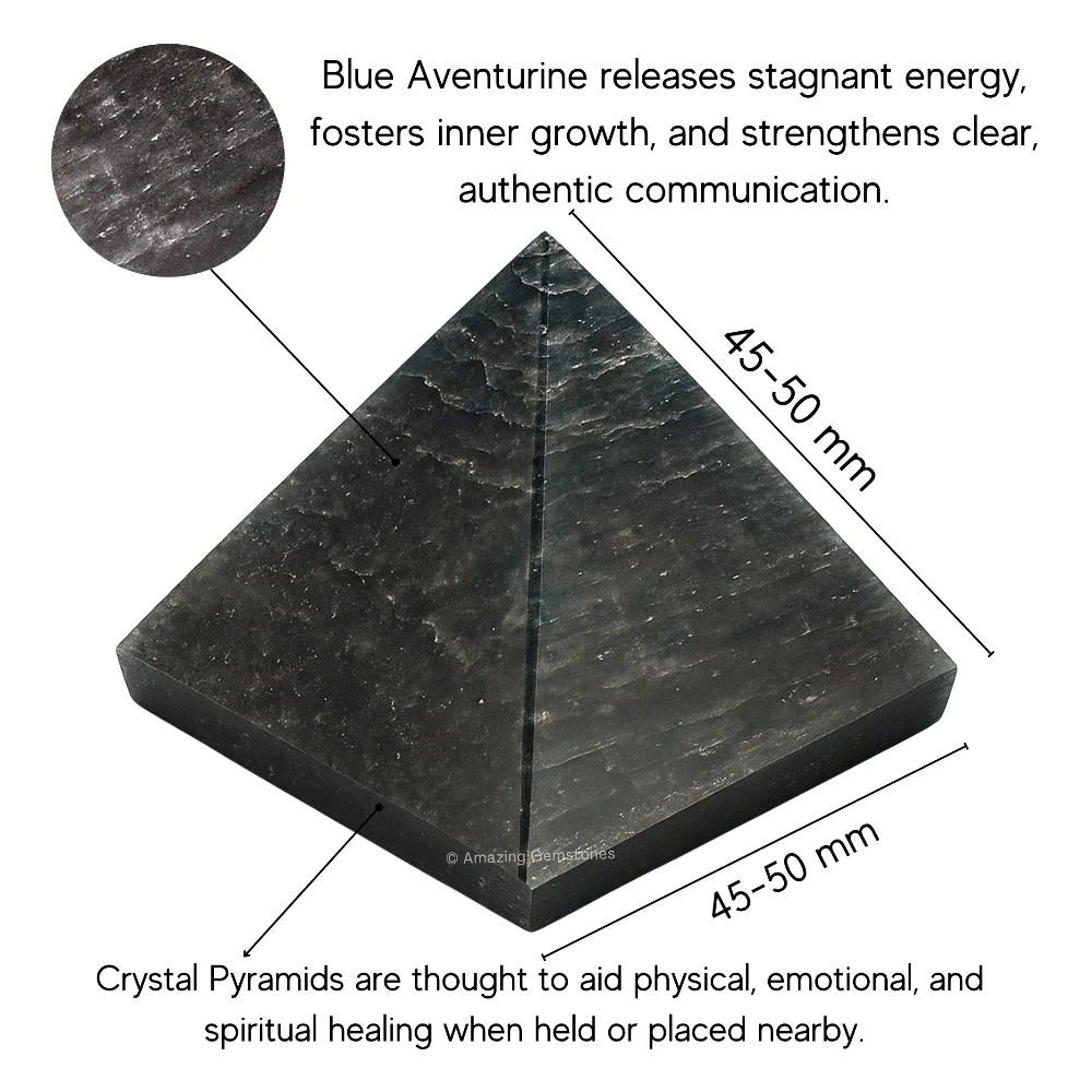 Blue Aventurine Pyramid (2 Inch)