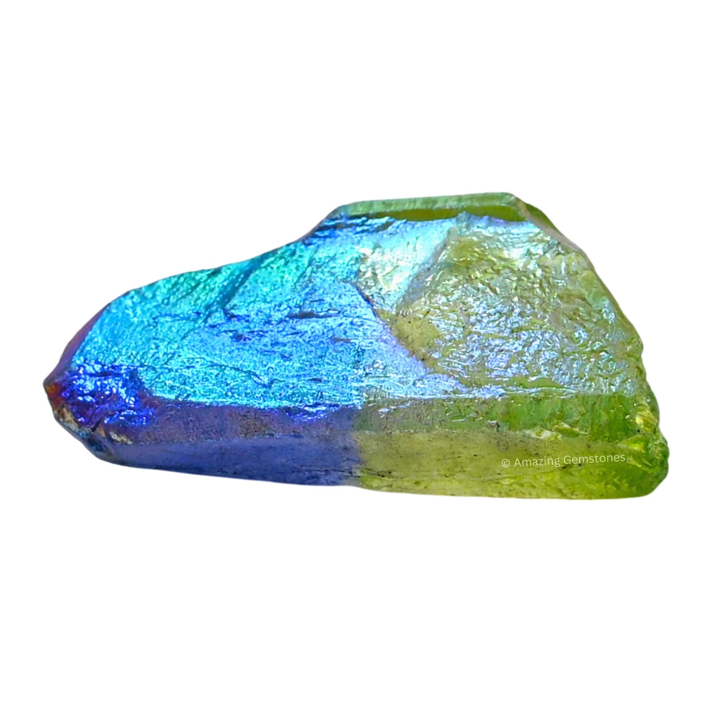 Apple Tanzine Aura Quartz Raw Crystal Points (5 Pieces)