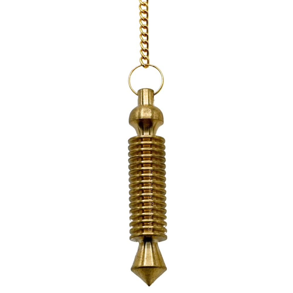 Copper Metal Pendulum - Gold ISIS 16 Ring Plate (MP33)