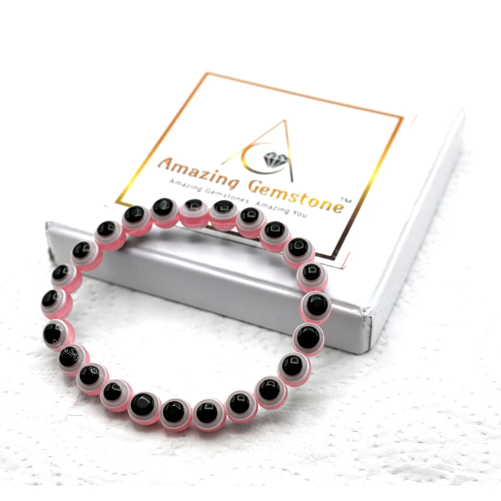 Pink Evil Eye Bracelet