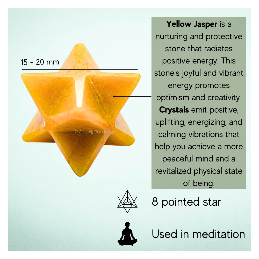 Yellow Jasper Merkaba (15-20mm)