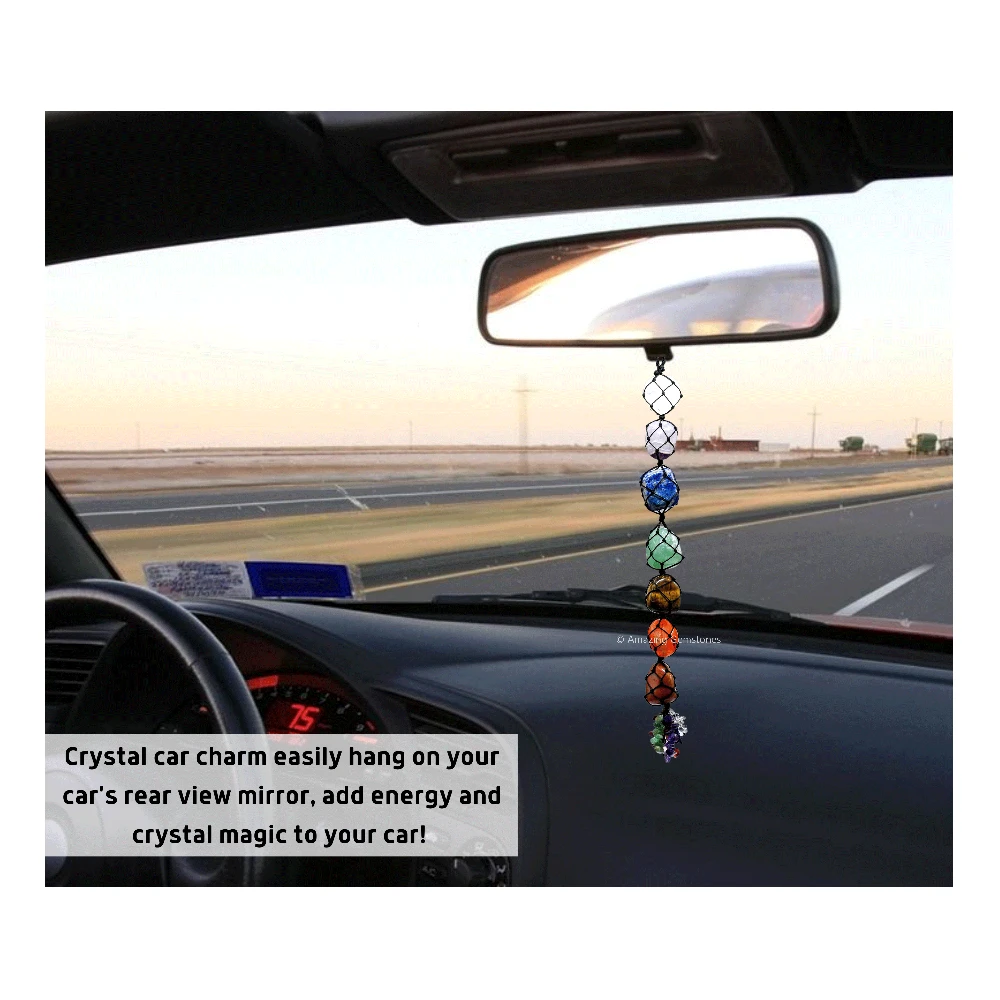 7 Chakra Tumbled Car Hanging Ornaments