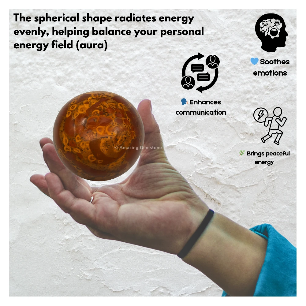 Fruit Jasper Sphere (2 Inch)