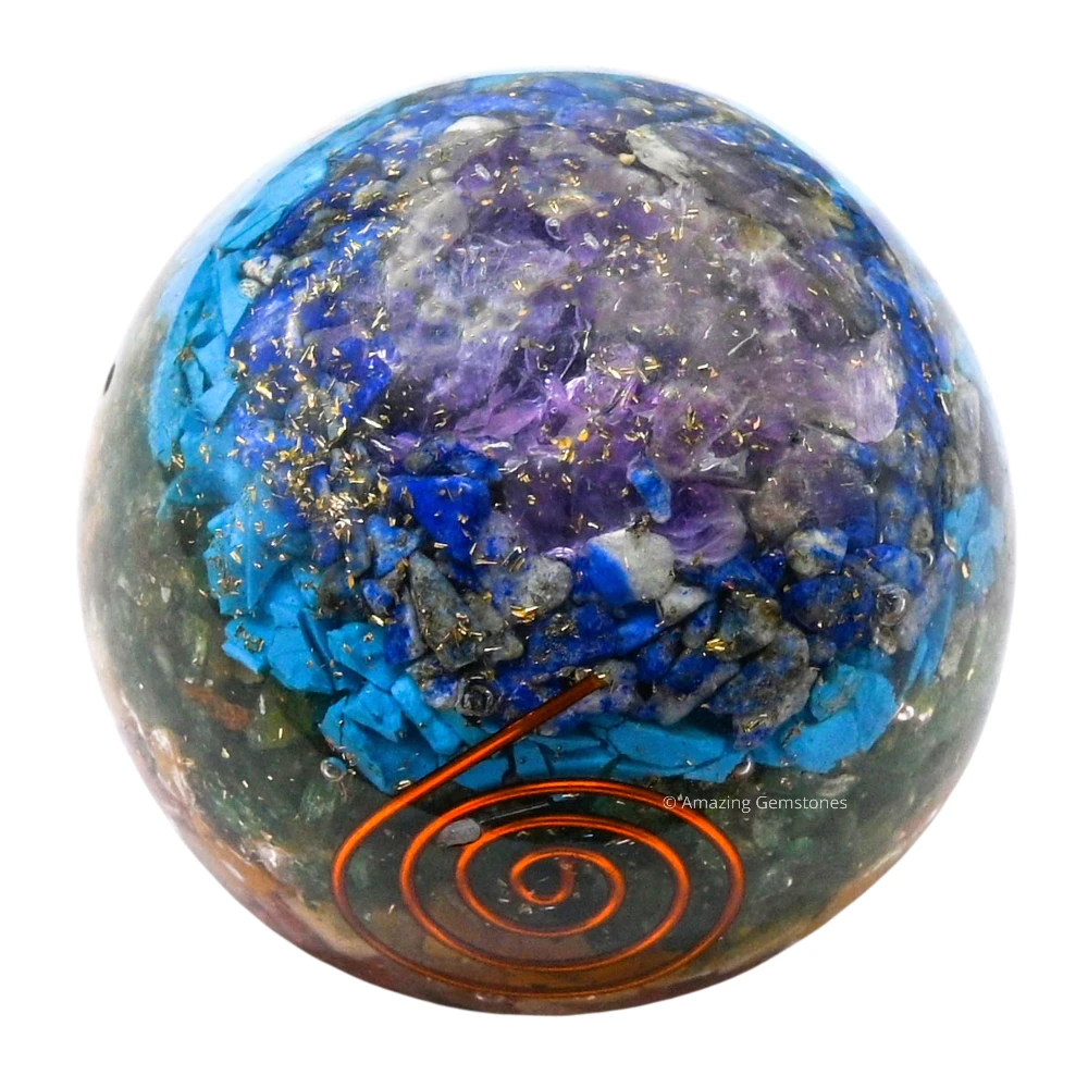Chakra Orgone Sphere (2 Inch)