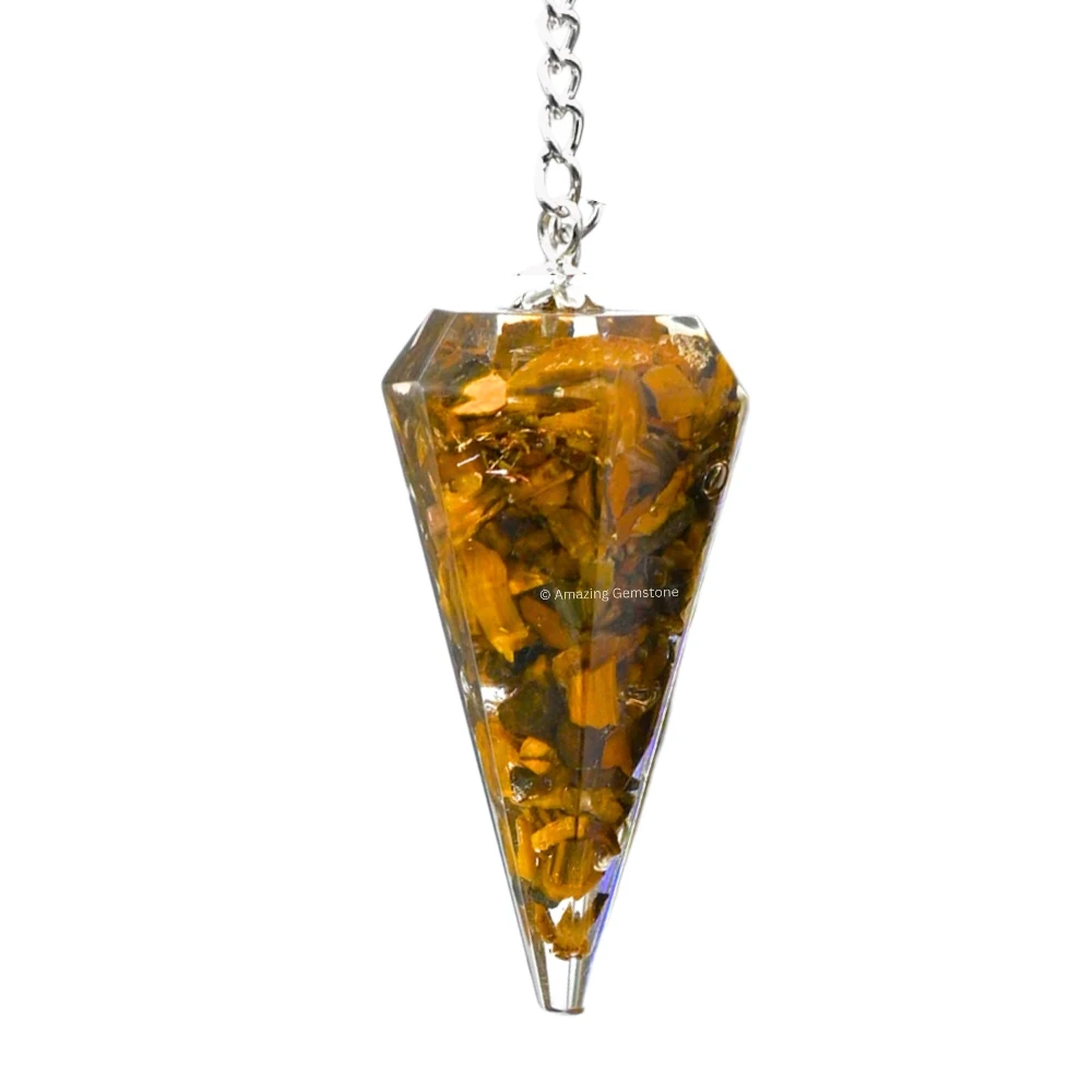 Tiger Eye Orgone Pendulum