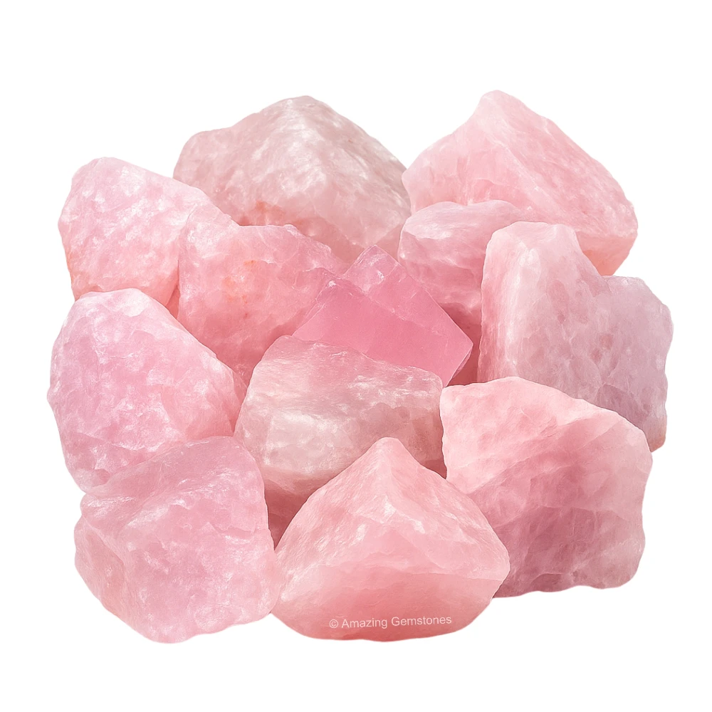 Rose Quartz Raw Crystals (1 LB)