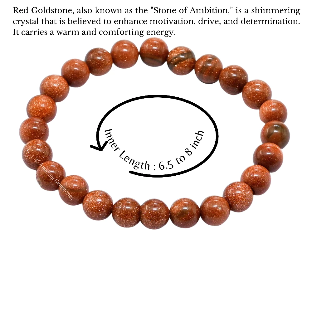 Red Goldstone Bracelet (Strechable)
