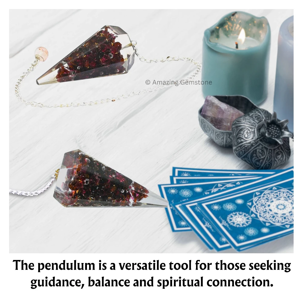 Garnet Orgone Pendulum