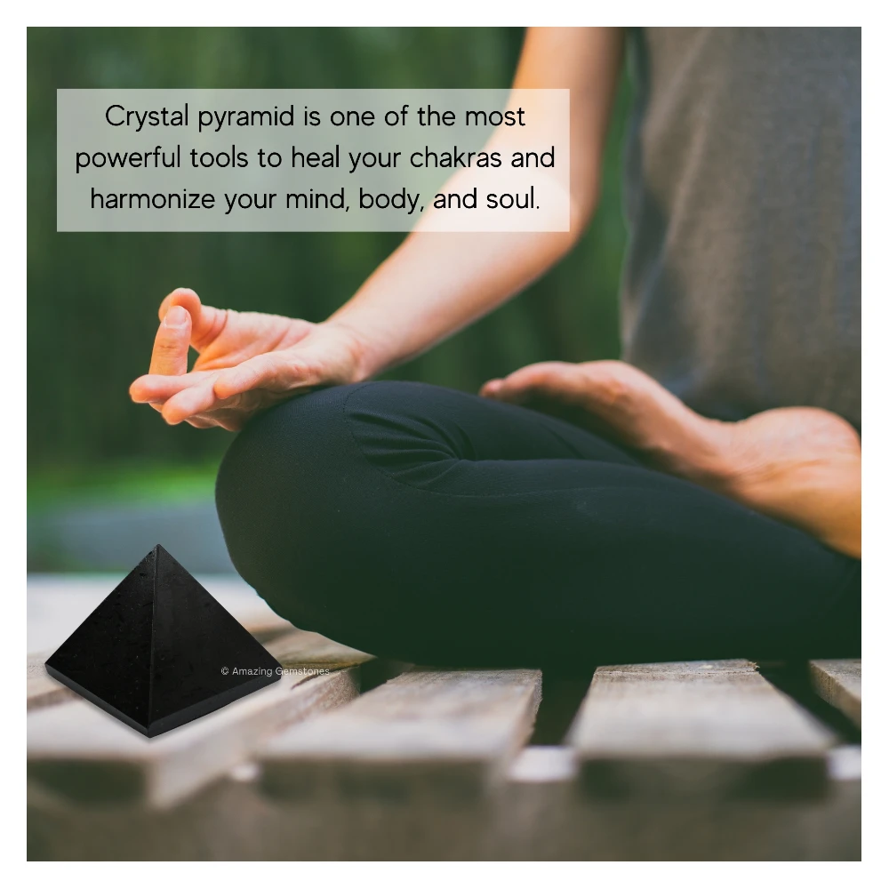 Black Tourmaline Pyramid (1.5 Inch)