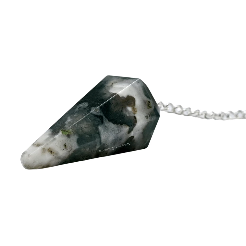 Moss Agate Pendulum