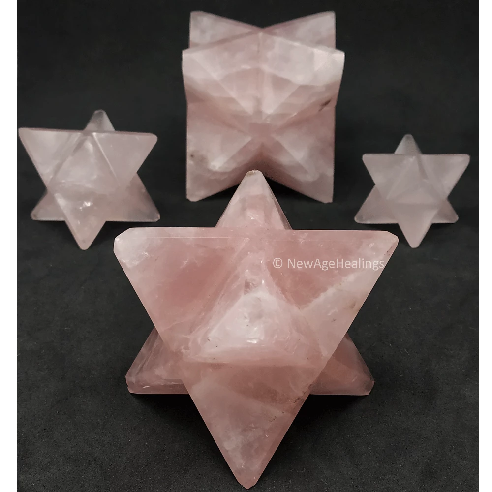 Rose Quartz Merkaba (30-40 mm)