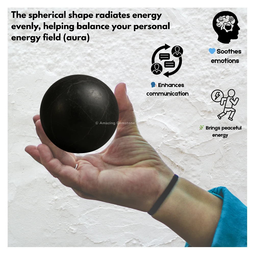 Shungite Sphere (2 Inch)