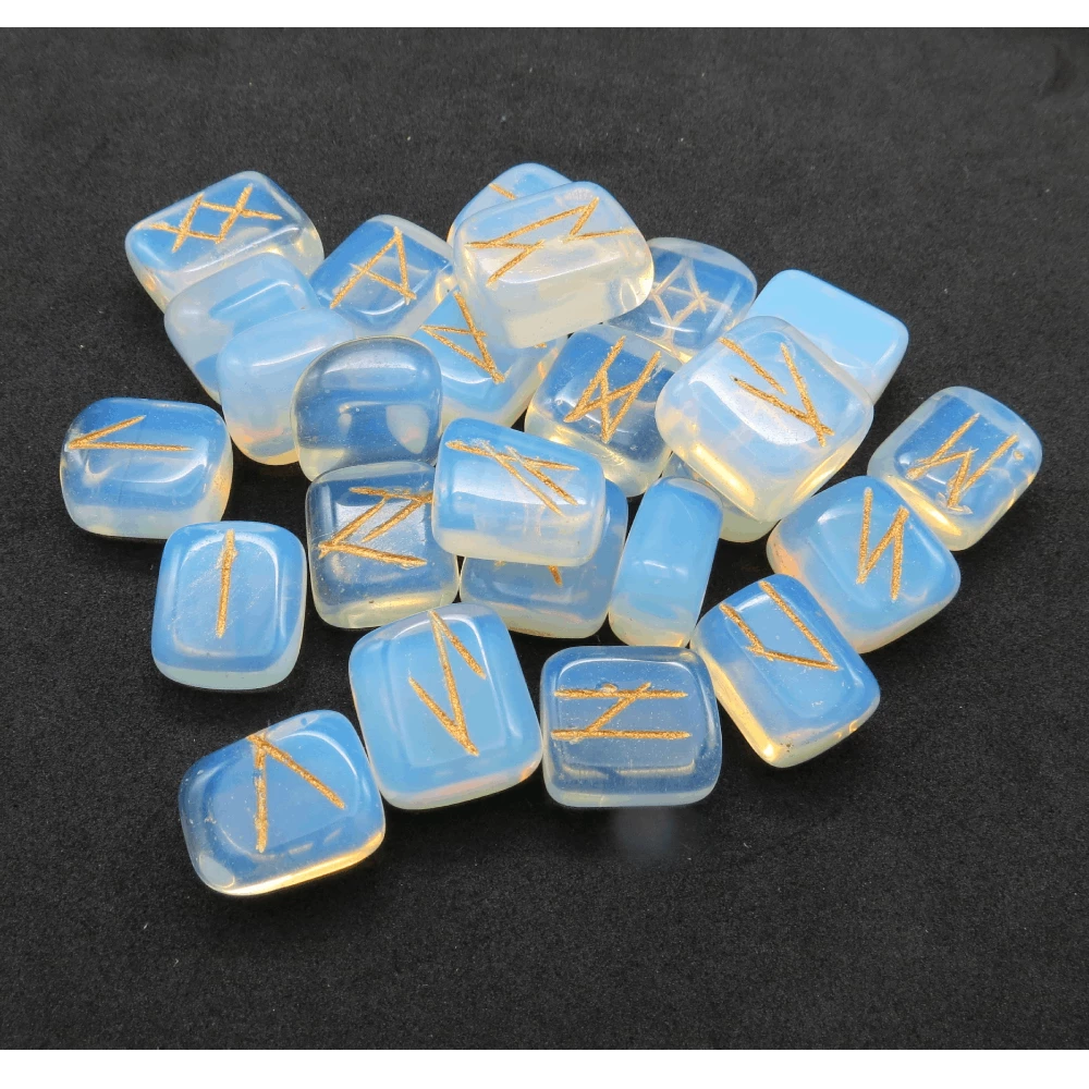 Opalite Rune Stones Set