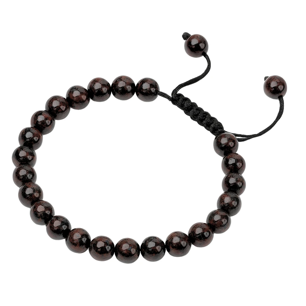 Black Garnet (Arfvedsonite) Bracelet (Adjustable)
