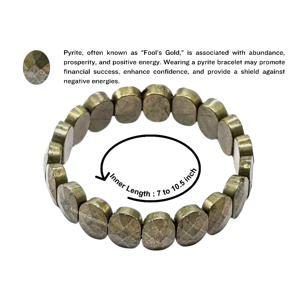 Pyrite Bracelet (Oval Faceted)