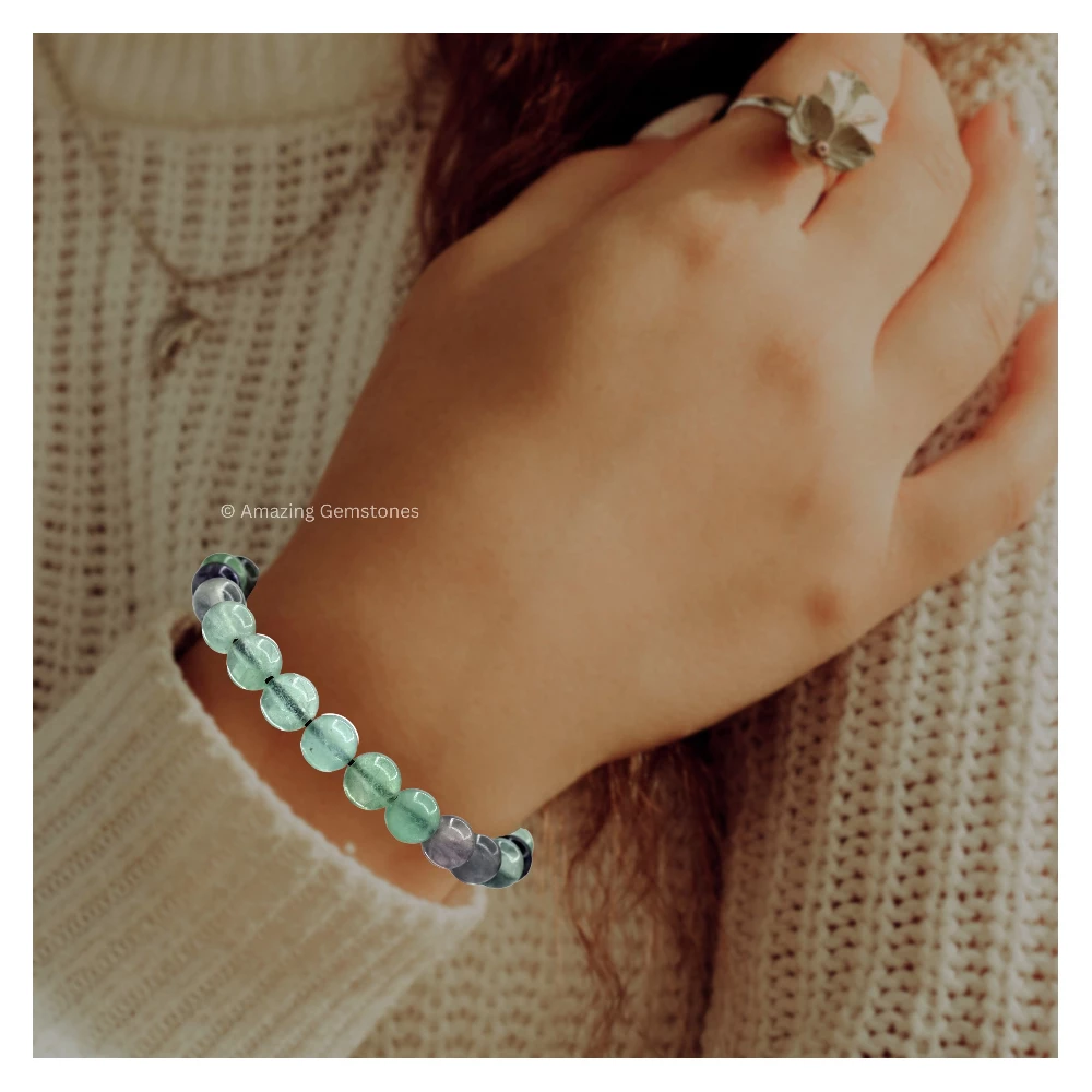Multi Fluorite Bracelet (Adjustable)