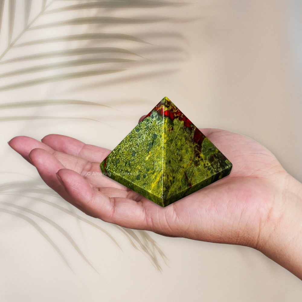 Dragon Bloodstone Pyramid (1.5 Inch)