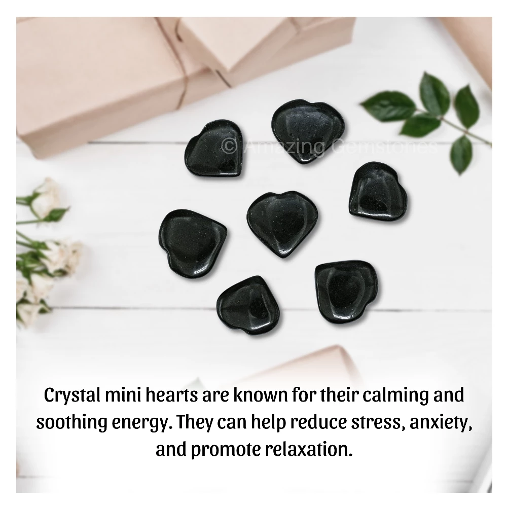 Black Tourmaline Heart (Pack of 2)