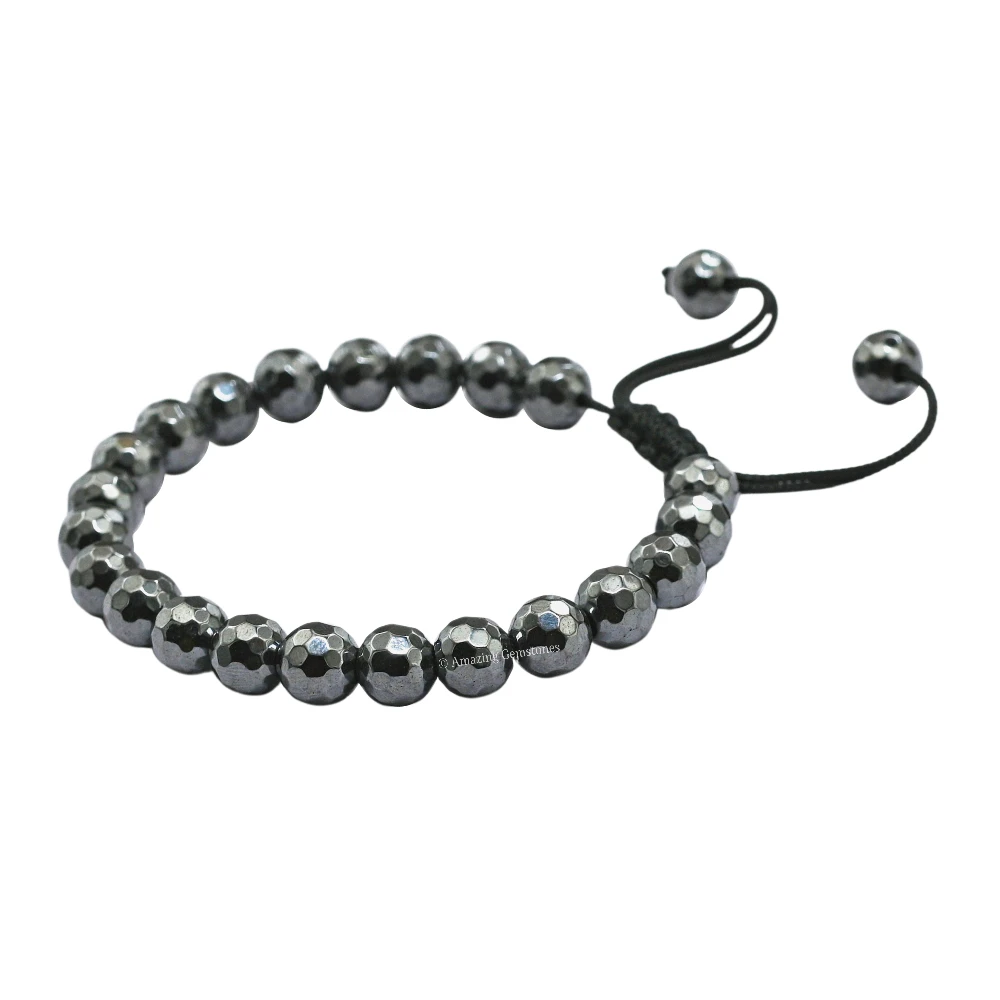 Hematite Bracelet (Faceted-Adjustable)
