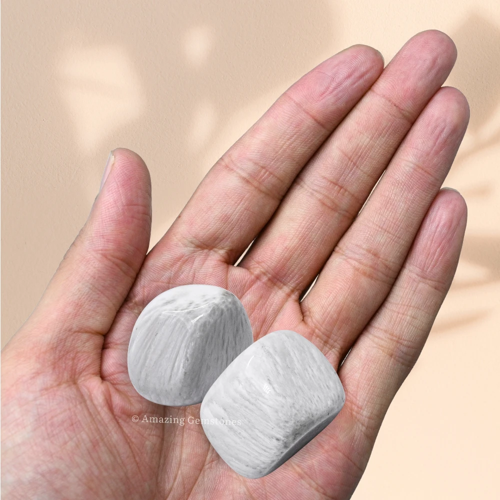 Tumbled Scolecite Crystals Stones (1 oz)