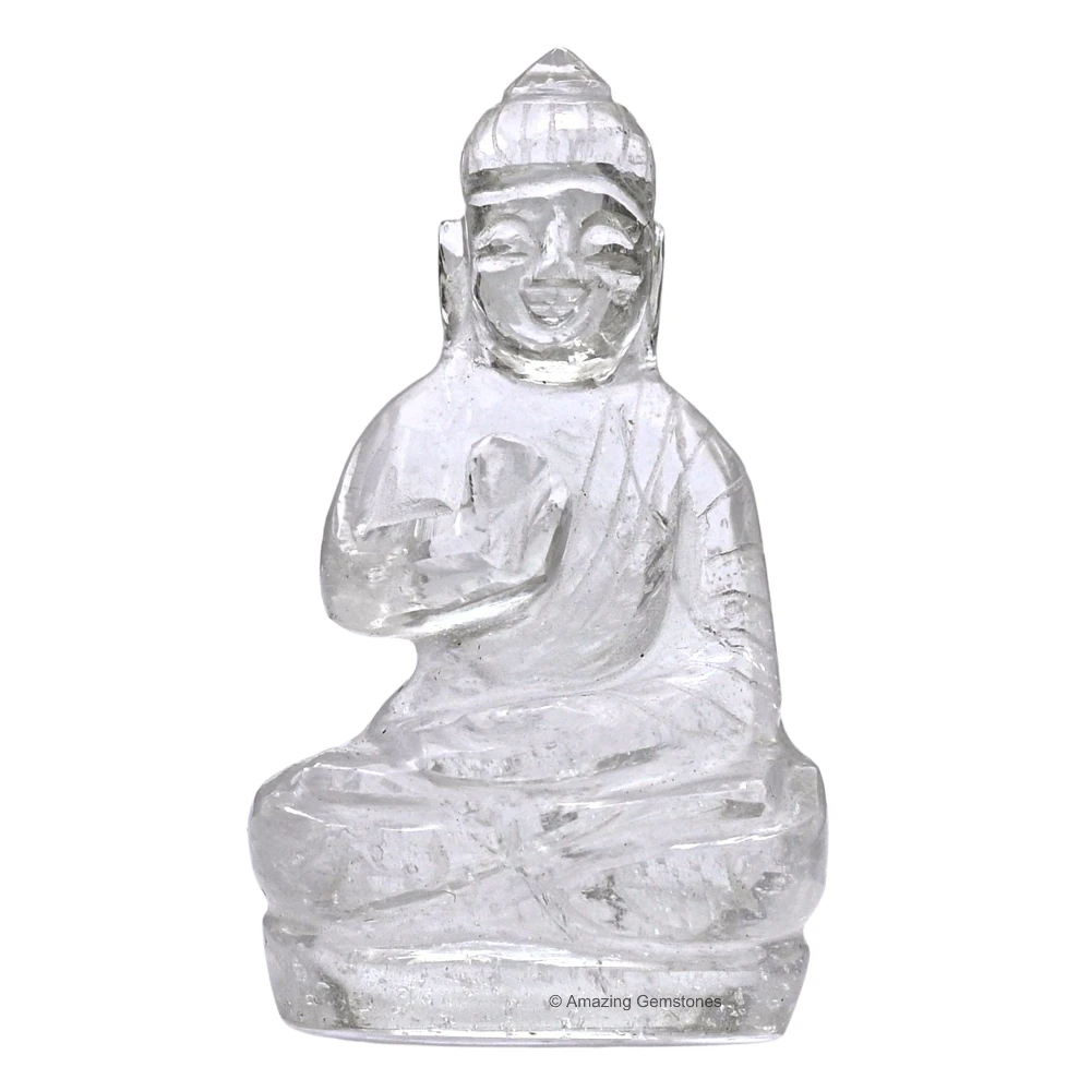 Clear Quartz Buddha Statue