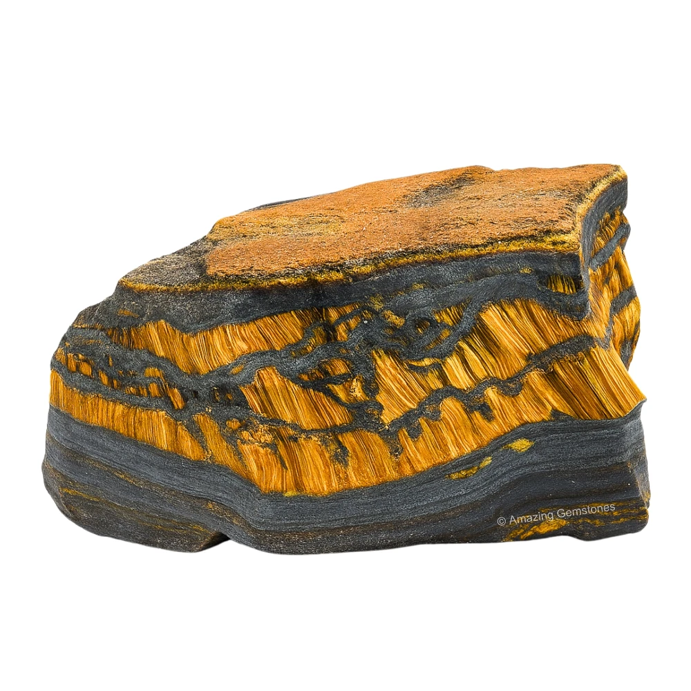 Iron Tiger Eye Raw Crystals (2 Pieces)