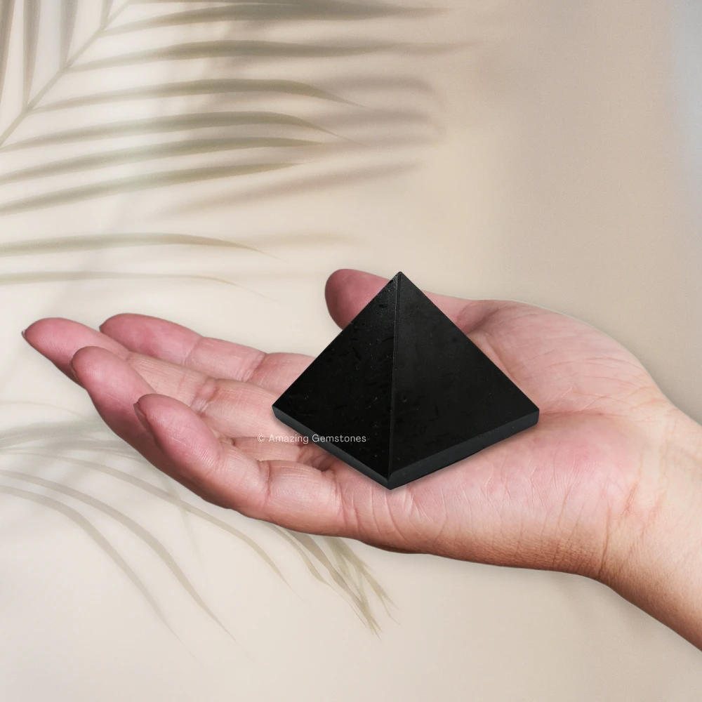 Black Tourmaline Pyramid (1.5 Inch)