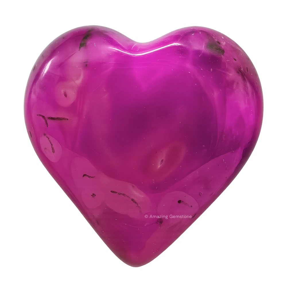 Pink Onyx Agate Heart