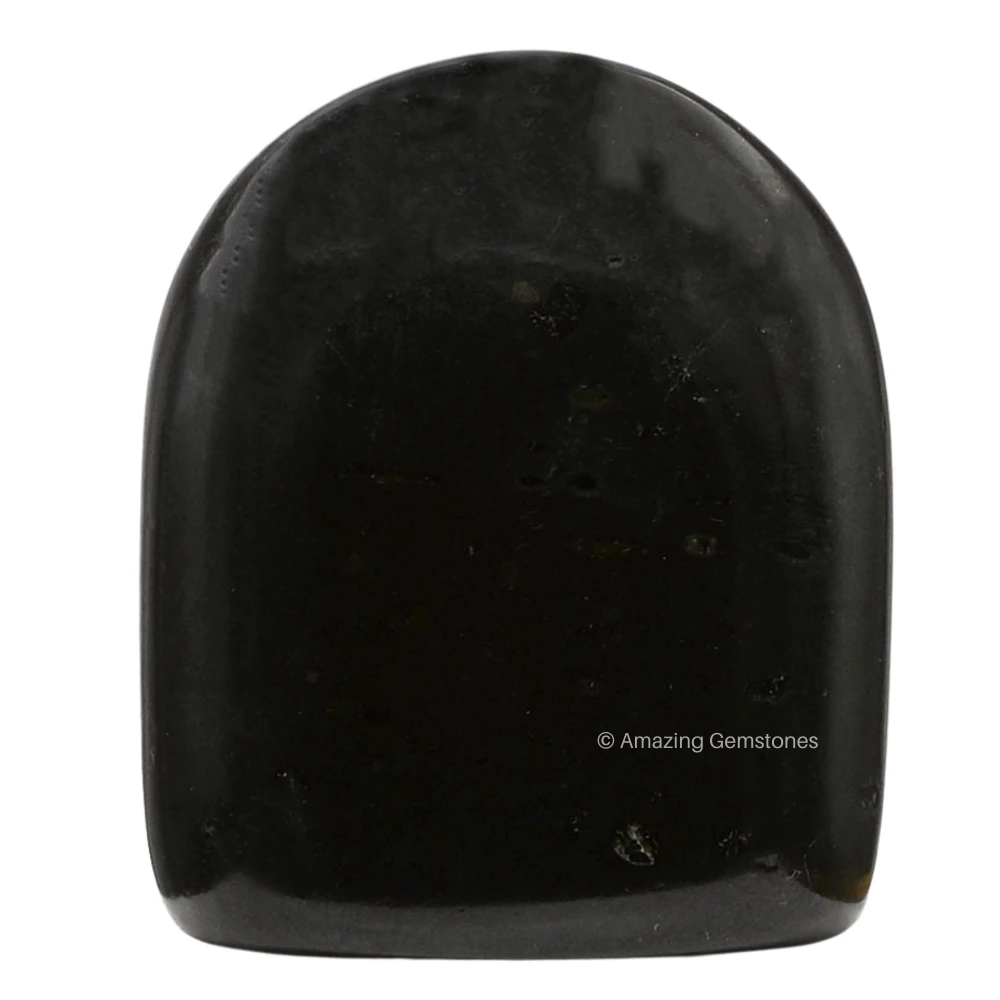 Black Tourmaline Standing Palm Stone (Regular)