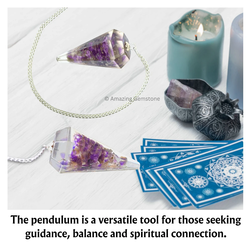 Amethyst Orgone Pendulum