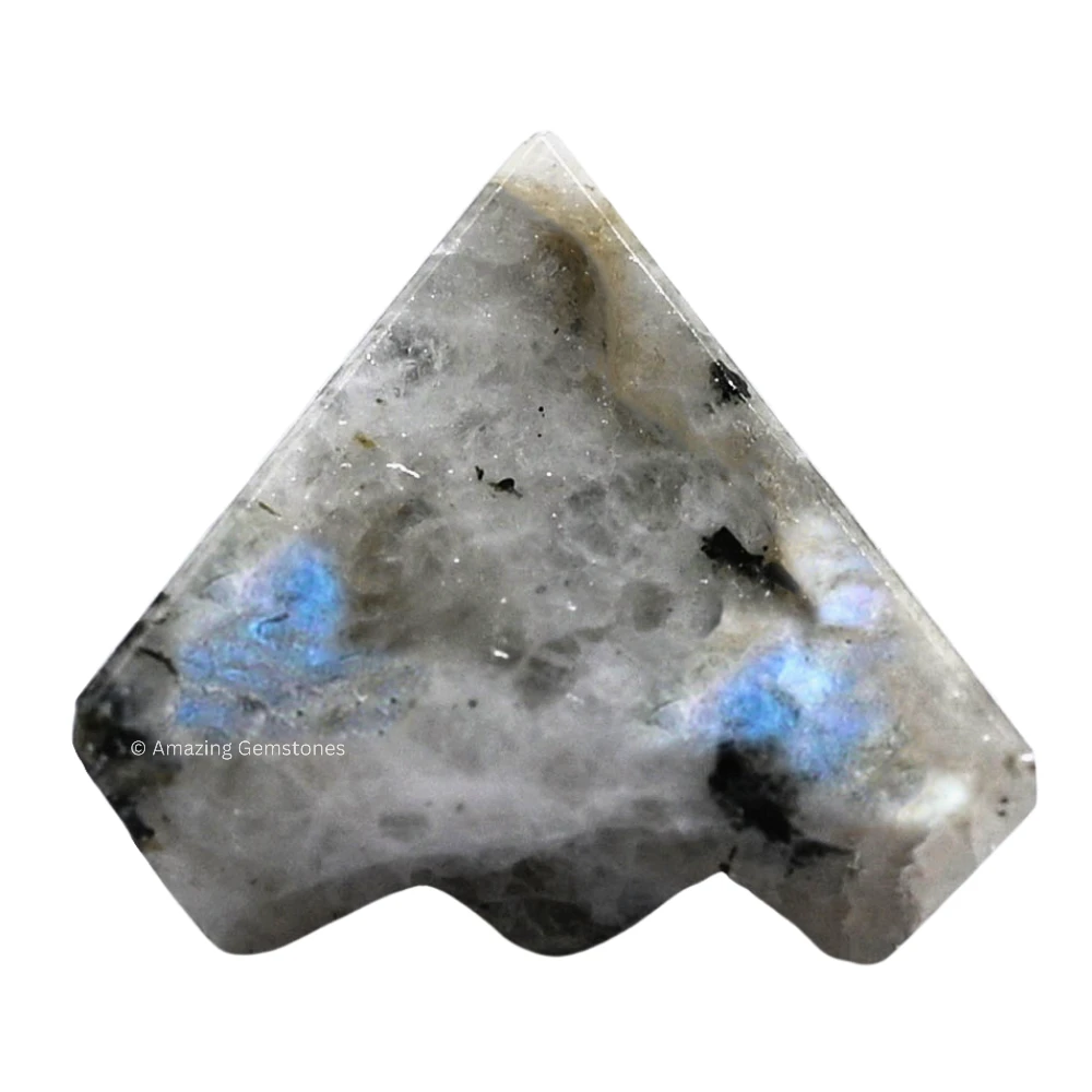 Rainbow Moonstone Pyramid - Under 9 Pyramid Plate