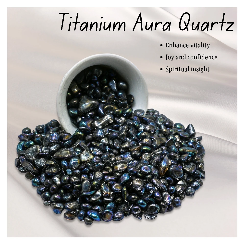 Titanium Aura Quartz Chips (1LB)
