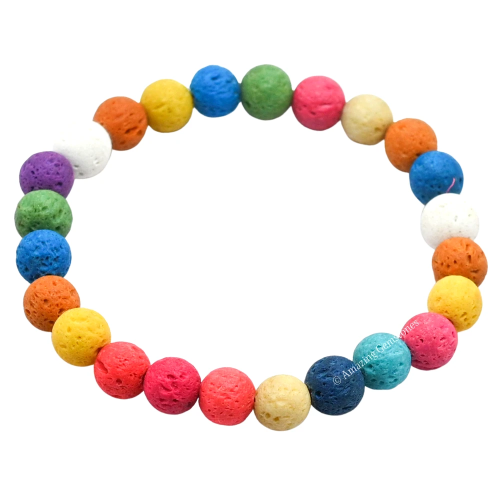 Multi Lava Bracelet (Strechable)