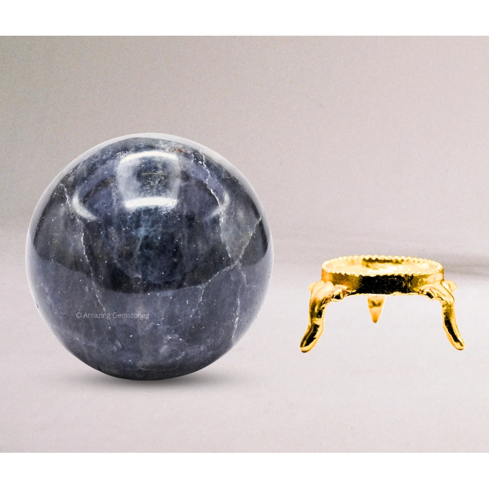 Large Iolite Sphere (2.5 Inch)