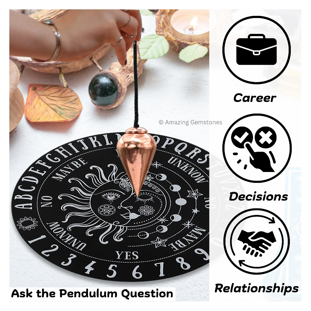 Copper Metal Pendulum - Copper Dome Cone (MP60)