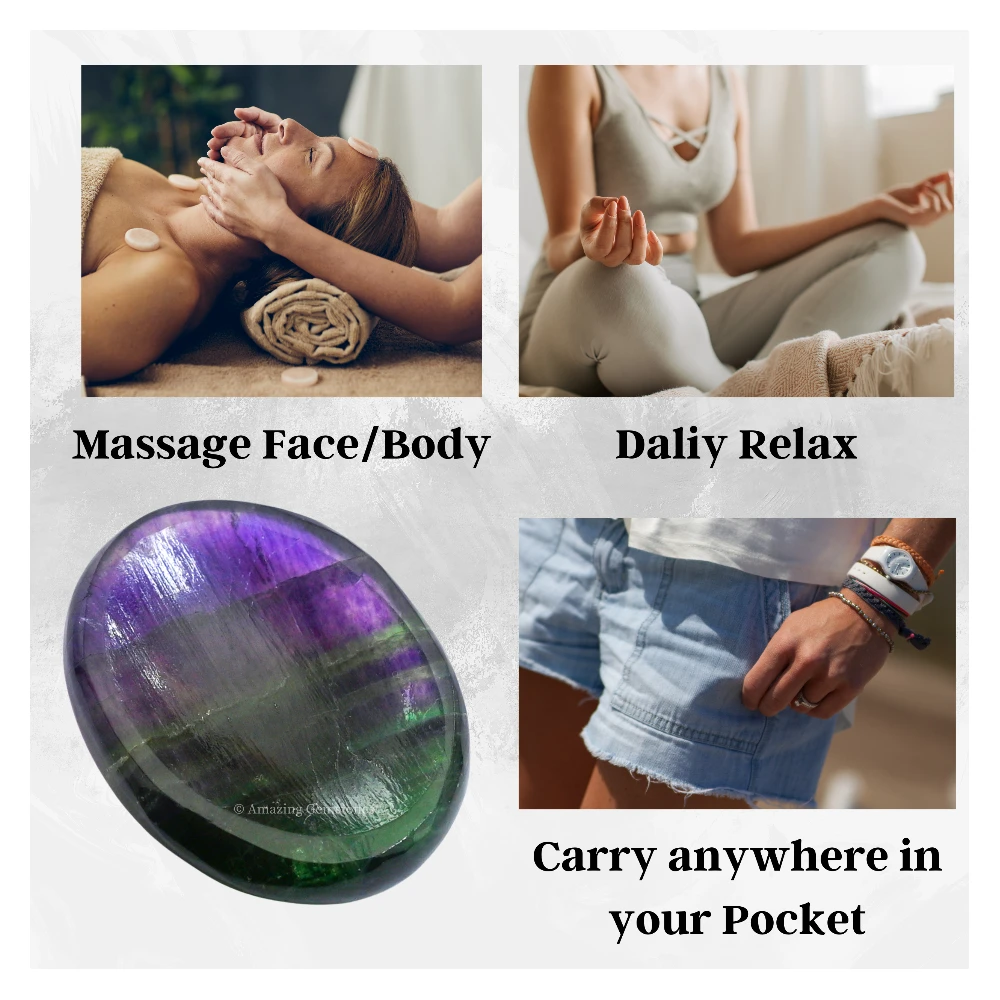 Fluorite Worry Stone