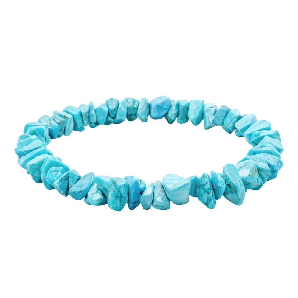 Turquoise (Howlite) Chips Bracelet