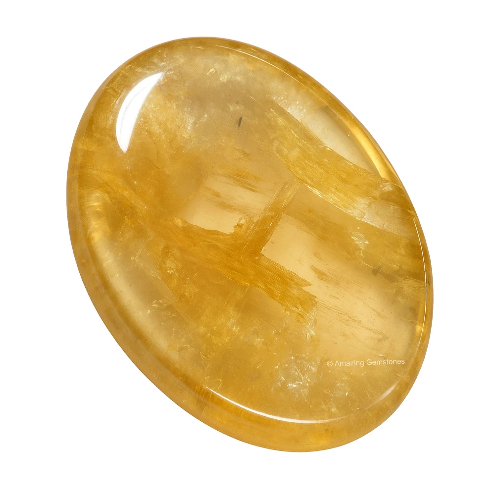Citrine Worry Stone