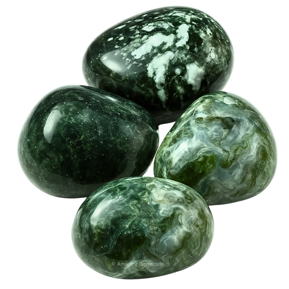 Tumbled Moss Agate Crystals Stones (1000+ Carats)